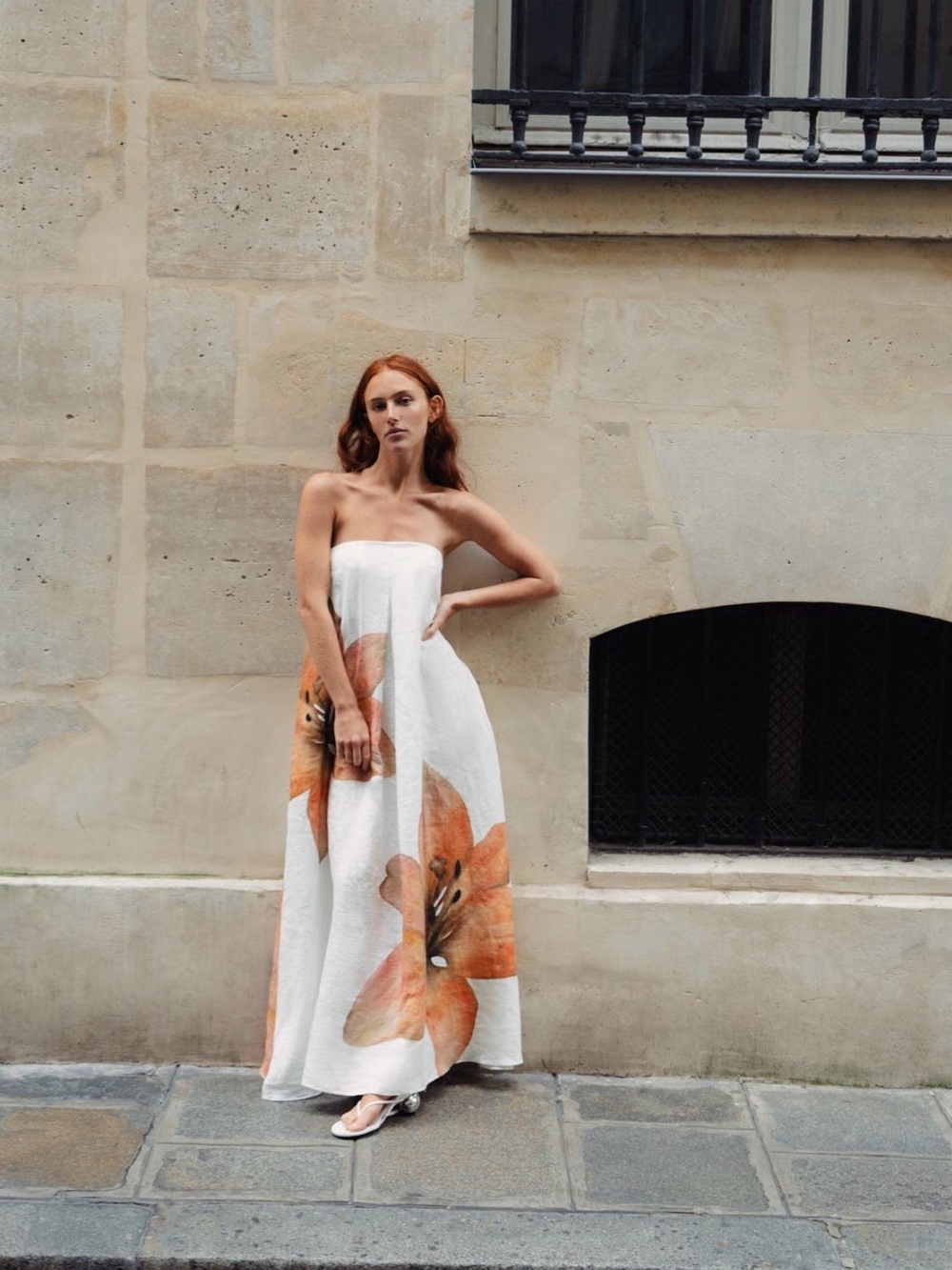Significant Other Parisa Bandeau linen A-Line Maxi dress